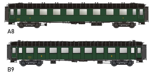 LS Models MW40929 - 3pc Passenger Coach Set of the SNCF